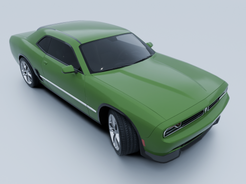 Muscle Car 1 3D Model