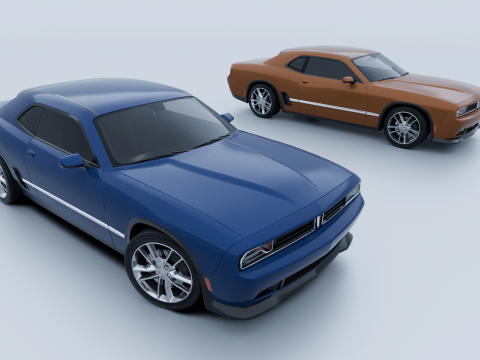 Muscle Car 1 3D Model