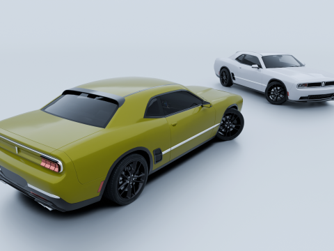 Muscle Car 1 3D Model