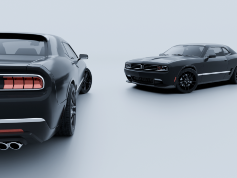 Muscle Car 1 3D Model
