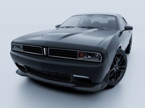 Muscle Car 1 3D Model