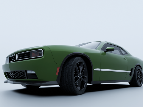 Muscle Car 1 3D Model