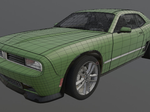 Muscle Car 1 3D Model