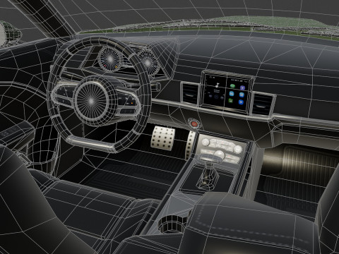 Muscle Car 1 3D Model