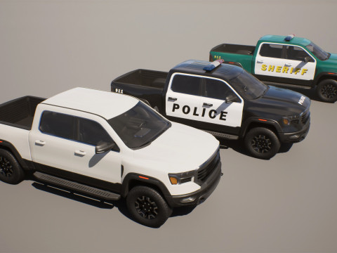 Pickup Truck 1 - Game Ready Vehicle 3D-Modell