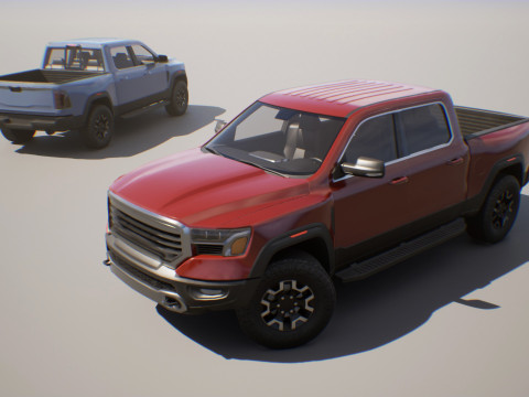 Pickup Truck 1 - Game Ready Vehicle 3D-Modell