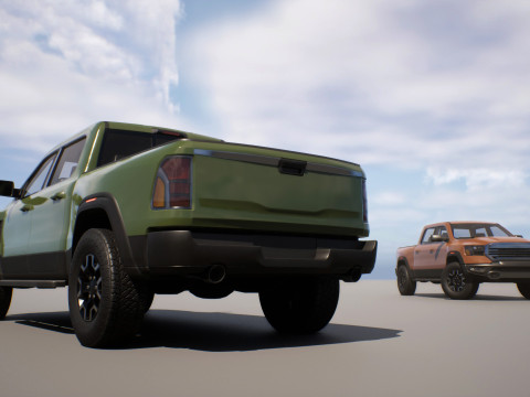Pickup Truck 1 - Game Ready Vehicle 3D-Modell