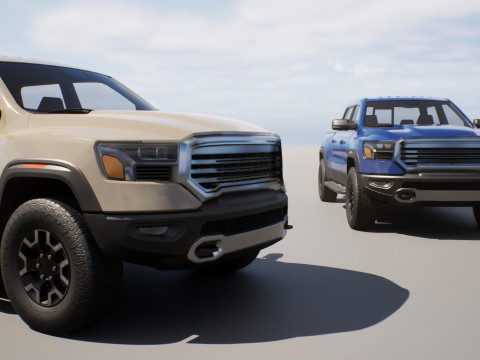 Pickup Truck 1 - Game Ready Vehicle 3D-Modell