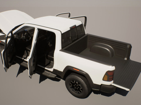 Pickup Truck 1 - Game Ready Vehicle 3D-Modell