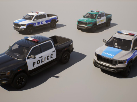 Pickup Truck 1 - Game Ready Vehicle 3D-Modell