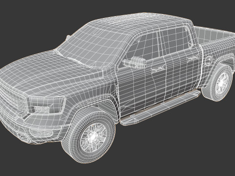 Pickup Truck 1 - Game Ready Vehicle 3D-Modell
