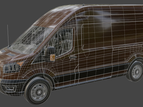 Cargo Van - Game Ready Vehicle 3D Model