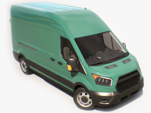 Cargo Van - Game Ready Vehicle 3D Model