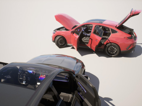 Coupe SUV - Game Ready Vehicle 3D-Modell