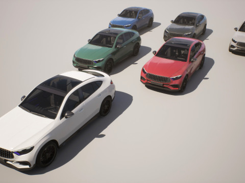 Coupe SUV - Game Ready Vehicle 3D-Modell
