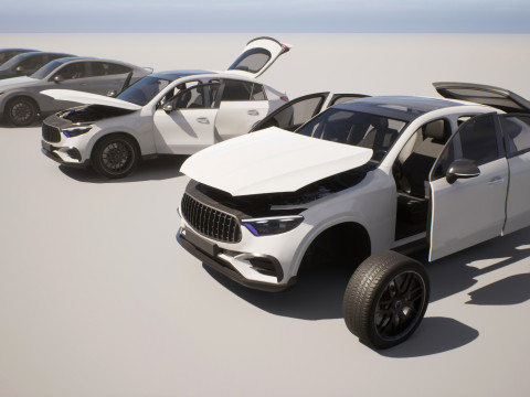 Coupe SUV - Game Ready Vehicle 3D-Modell