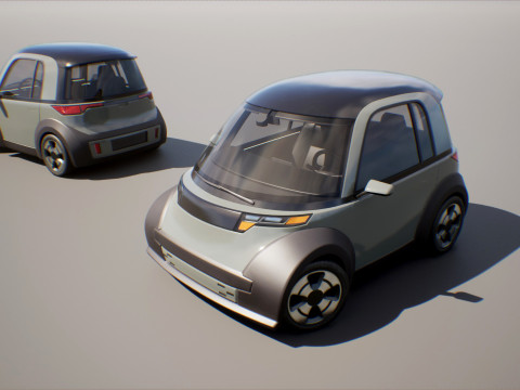 Microcar - Game Ready Vehicle 3D 모델
