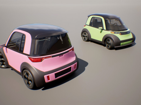 Microcar - Game Ready Vehicle 3D Model