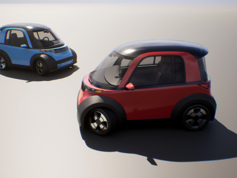 Microcar - Game Ready Vehicle 3D Model