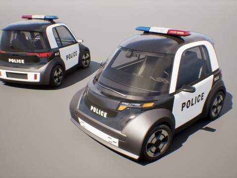 Microcar - Game Ready Vehicle 3D Model
