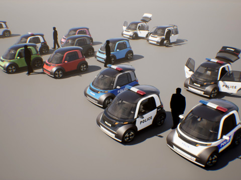 Microcar - Game Ready Vehicle 3D Model