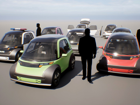 Microcar - Game Ready Vehicle 3D Model
