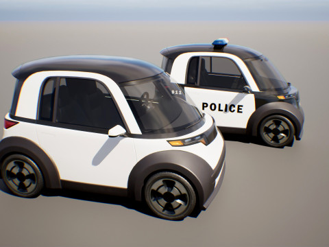 Microcar - Game Ready Vehicle 3D Model