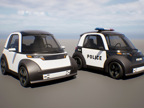 Microcar - Game Ready Vehicle 3D Model