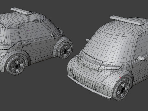 Microcar - Game Ready Vehicle 3D Model