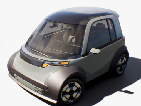 Microcar - Game Ready Vehicle 3D Model