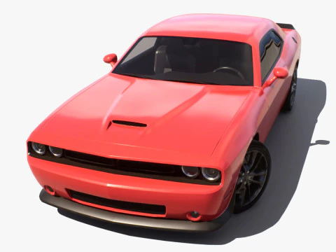 Muscle Car 2 - Kendaraan Siap Game Model 3D