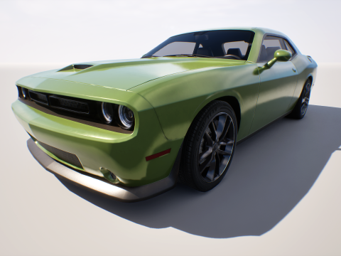 Muscle Car 2 - Game Ready Vehicle 3D Model