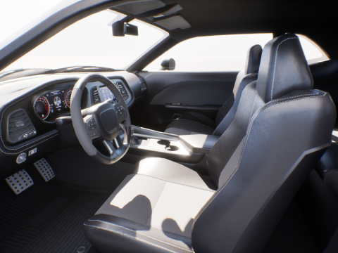 Muscle Car 2 - Game Ready Vehicle 3D Model