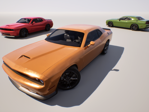Muscle Car 2 - Game Ready Vehicle 3D Model