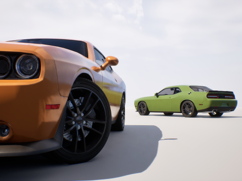 Muscle Car 2 - Game Ready Vehicle 3D Model