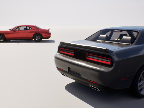 Muscle Car 2 - Game Ready Vehicle 3D Model