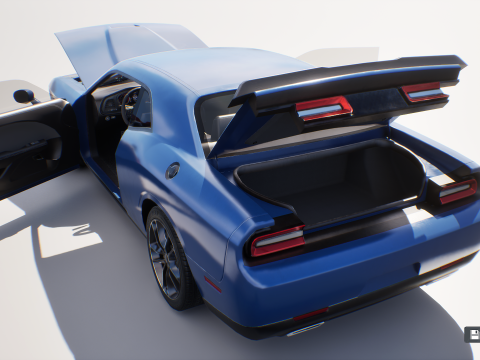 Muscle Car 2 - Game Ready Vehicle 3D Model
