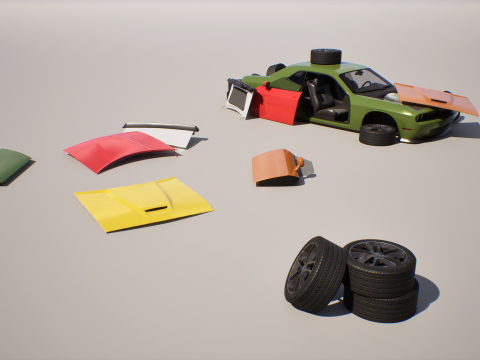 Muscle Car 2 - Game Ready Vehicle 3D Model