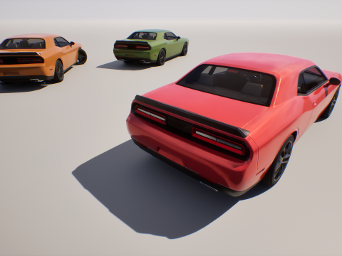 Muscle Car 2 - Game Ready Vehicle 3D Model