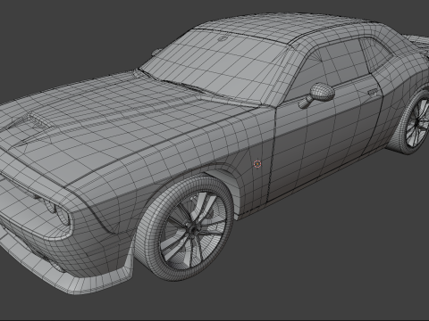 Muscle Car 2 - Game Ready Vehicle 3D Model