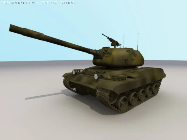 millitarytank 3D Model .c4d .max .obj .3ds .fbx .stl .blend 