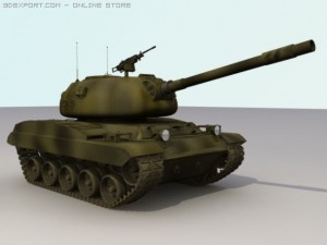 millitarytank 3D मॉडल