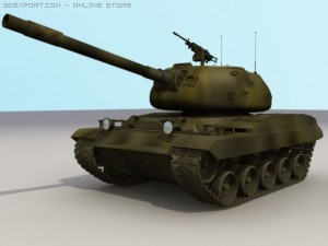 millitarytank 3D मॉडल
