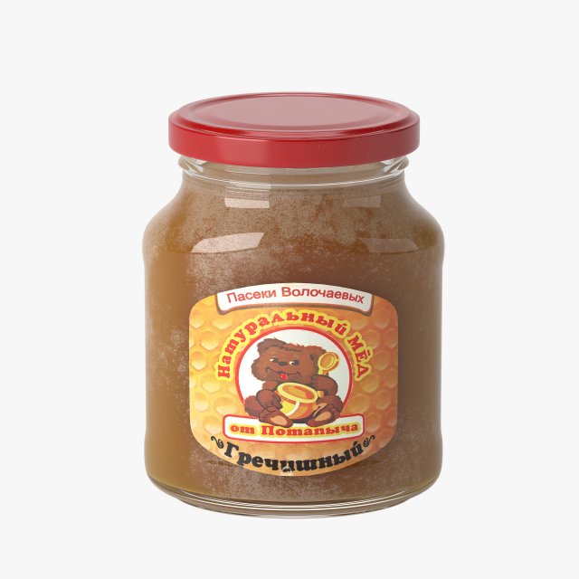 buckwheathoneyjar Modelo 3D .c4d .max .obj .3ds .fbx .stl .blend 