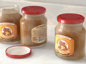 buckwheathoneyjar Modelo 3D
