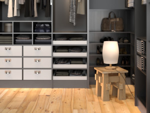 tabouret with lamp 3D Model
