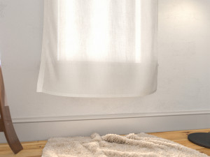 curtain a2 3Dモデル
