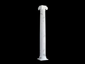 Round ionic column 3D Model