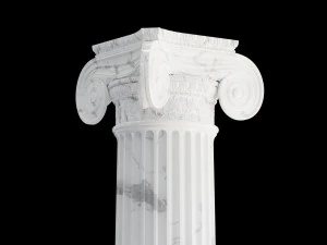 Round ionic column 3D Model