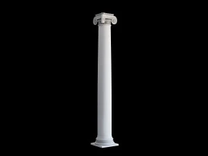 Round ionic column 3D Model